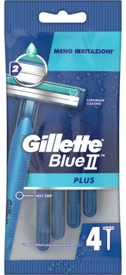 GILLETTE BLUE II USA&GETTA PLUS 4 PEZZI