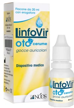 Gocce auricolari LinfoVir Oto Cerume, tappi auricolari