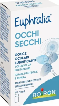 GOCCE OCUALRI LUBRIFICANTI EUPHRALIA OCCHI SECCHI 10 ML