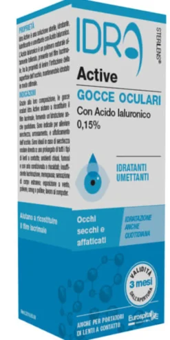 GOCCE OCULARI STERILENS IDRA ACTIVE 10 ML CON ACIDO IALURONICO 0,15%