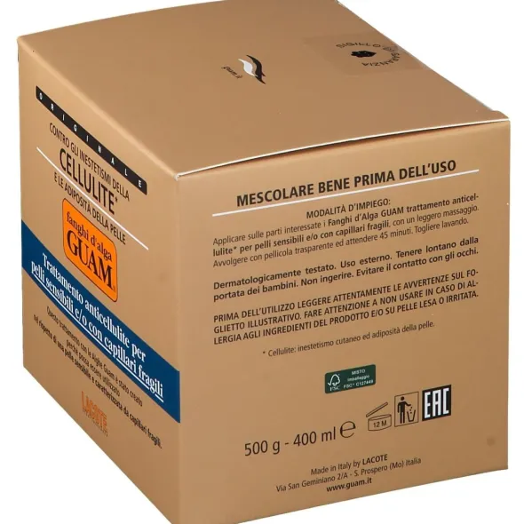 GUAM FANGHI D'ALGA PER PELLI SENSIBILI E/O CON CAPILLARI FRAGILI 500 G