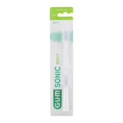 GUM SONIC DAILY SPAZZOLINO BATTERIA REFILL WHITE 2 PEZZI