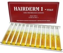 Hairderm Fiale trattamento capelli tricobiologico, 12 fiale
