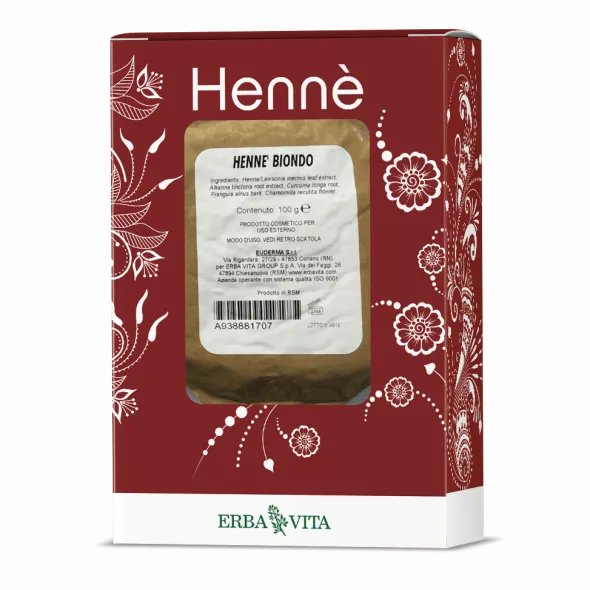 HENNE COLORANTE CAPELLI BIONDO 100 G