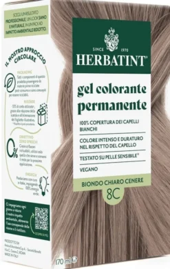 HERBATINT 8C BIONDO CHIARO CENERE 170 ML