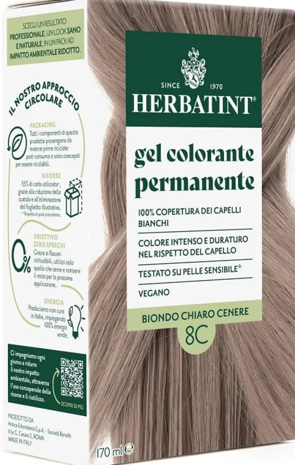 HERBATINT 8C BIONDO CHIARO CENERE 170 ML