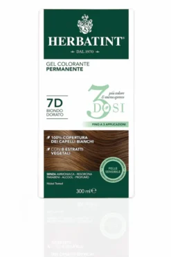 Herbatint 3 Dosi 7D gel colorante biondo dorato, 300ml