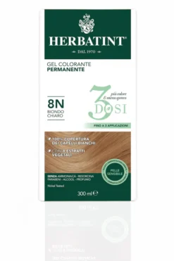Herbatint Gel Colorante 8N Biondo Chiaro, 3 dosi 300ml
