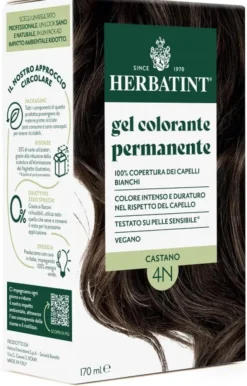 Herbatint 4N Castano colorazione permanente, 170ml