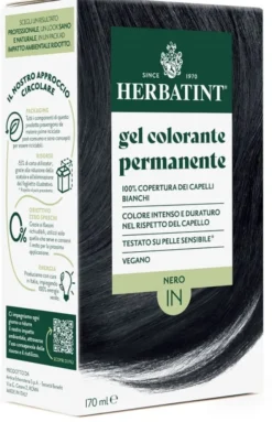 Herbatint 1N Nero colorazione permanente, 170ml