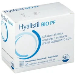 HYALISTIL BIO PF SOLUZIONE OFTALMICA PHOSPHATE FREE MONODOSE A BASE DI ACIDO IALURONICO 0,2% 30 FLACONCINI 0,25 ML