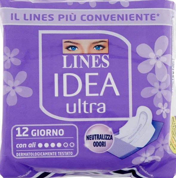 IDEA ULTRA ASSORBENTE GIORNO CON ALI 12 PEZZI