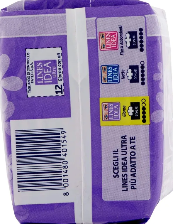 IDEA ULTRA ASSORBENTE GIORNO CON ALI 12 PEZZI