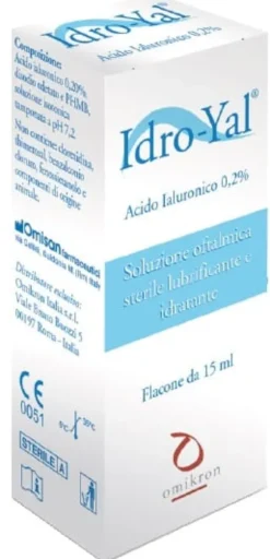 Idro Yal soluzione oftalmica lubrificante per occhi secchi 15ml
