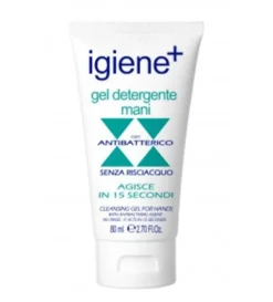 IGIENE+ GEL DETERGENTE MANI ANTIBATTERICO SENZA RISCIACQUO 80 ML