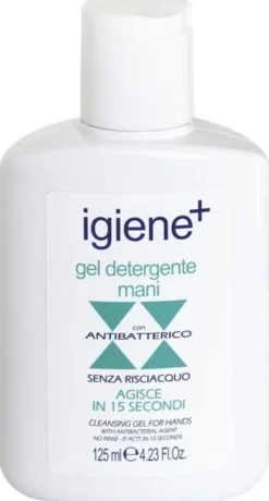 IGIENE+ GEL DETERGENTE MANI SENZA RISCIACQUO 125 ML