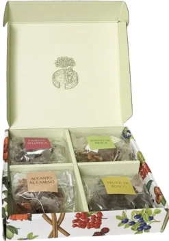 INFUSI PIRAMIDALI SCATOLA REGALO 24 BUSTINE