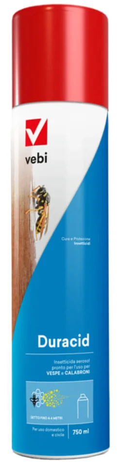 Insetticida Duracid spray vespe e calabroni, bomboletta 750ml