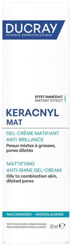 Keracnyl Mat Gel Crema Opacizzante viso, 30ml