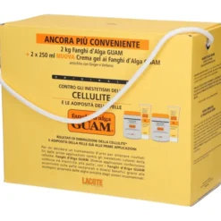 Kit Anticellulite Guam Fanghi d'Alga 2x1kg e Crema Gel 2x250ml