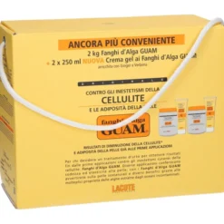 Kit Anticellulite Guam Fanghi d'Alga 2x1kg e Crema Gel 2x250ml