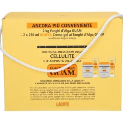 Kit Anticellulite Guam Fanghi d'Alga 2x1kg e Crema Gel 2x250ml