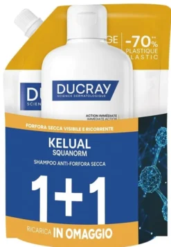 Kit Kelual Squanorm Ducray shampoo anti-forfora, 400ml