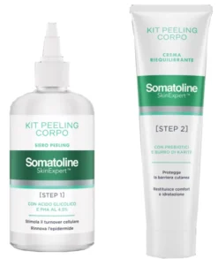 Kit Peeling Corpo Somatoline Skin Expert, siero e crema