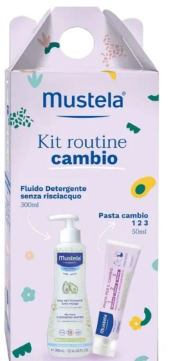 Kit Routine Cambio Mustela, detergente e pasta cambio