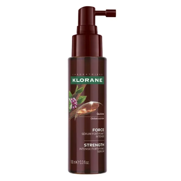 Klorane Trattamento fortificante intenso alla Chinina, Anti-caduta, Ridensificante della capigliatura, 100ml