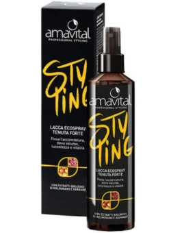 Lacca Amavital Styling Ecospray tenuta forte, capelli lucidi