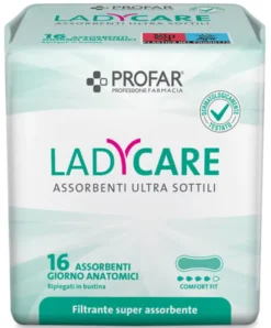 LADYCARE ASSORBENTI GIORNO ANATOMICI 16 PEZZI PROFAR