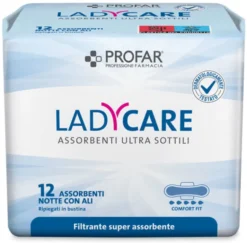 LADYCARE ASSORBENTI NOTTE CON ALI 12 PEZZI PROFAR