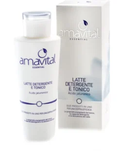 Latte detergente e tonico Amavital con aloe vera, 150ml