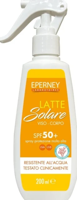 Latte Solare Eperney SPF50+ protezione alta, corpo