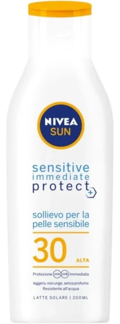 Latte solare Nivea Sun Sensibili Immediate SPF30