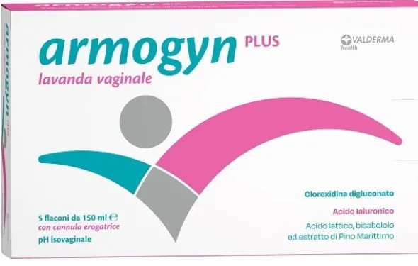 Lavanda Vaginale Armogyn Plus con acido ialuronico, 5 flaconi
