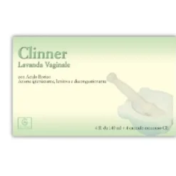 Lavanda vaginale Clinner con acido borico, 4 flaconi 140ml