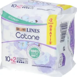 LINES COTONE BIO ULTRA ALI 12 PEZZI