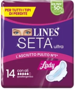 LINES SETA ULTRA ASSORBENTI LADY ALI CP 14 PEZZI
