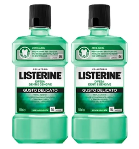 LISTERINE DENTI & GENGIVE GUSTO DELICATO 2 X 500 ML