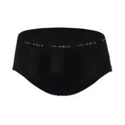 LOVABLE PERIOD PANTIES SLIP FLUSSO MEDIO NERO TAGLIA EXTRA LARGE
