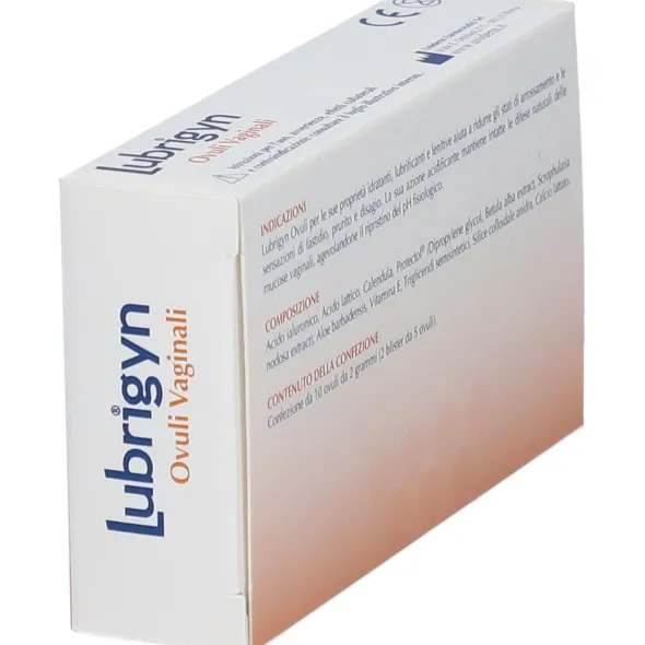 Lubrigyn ovuli vaginali idratanti e lubrificanti, 10 pz