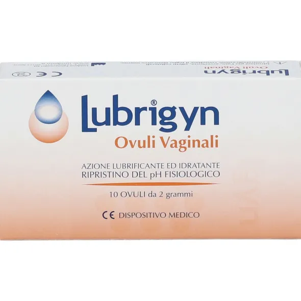 Lubrigyn ovuli vaginali idratanti e lubrificanti, 10 pz