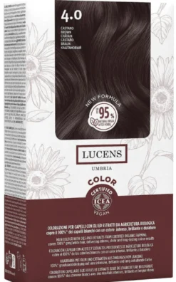 LUCENS UMBRIA TINTA COLOR LUCENS 4.00 CASTANO 135 ML