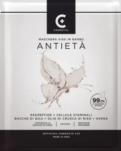 Maschera antietà in tessuto CEF con Aloe e peptidi