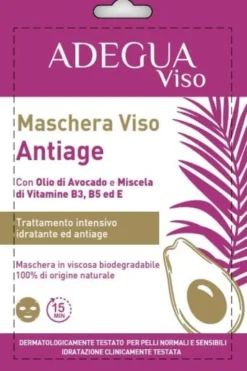 Maschera Viso Anti Age Adegua idratante in viscosa, 45g