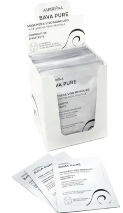 Maschera viso Aspersina Bava Pure in tessuto, monouso