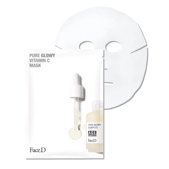 Maschera viso Face D Pure Glowy Vitamina C illuminante