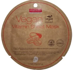 Maschera viso vegana Purederm alle vitamine, illuminante